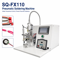 Machine à souder pneumatique semi-automatique 50-600 ° C ±2 ° Contrôle tactile PLC pour composant électronique de borne de connexion de câbles
