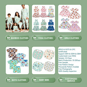 Ventes en gros de vêtements pour bébés nouveau-nés, ensembles de vêtements pour bébés nouveau-nés imprimés d'animaux mignons, pyjamas à manches longues, barboteuse en bambou pour bébés, ensemble de vêtements pour bébés - Product Image 4