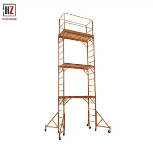 portable scaffold tower Multi-Purpose Rolling Steel Scaffolding 18 foot baker staging for sale