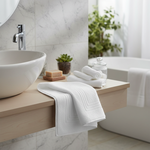 Toalla de baño suave de hilo anillado Patia Serie 20/2, toalla facial con logo personalizado para hotel, salón de belleza, peluquería, técnica de tejido para coche - Product Image 3