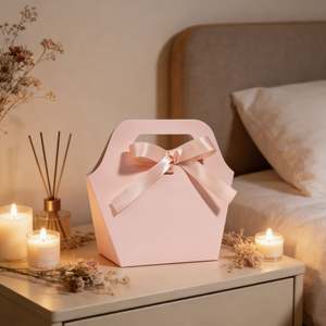 Caja de Regalo de Papel Kraft Ecológica, Biodegradable, Duradera, Reciclable, Reutilizable e Impermeable para Bodas y Fiestas, con Diseño Troquelado - Product Image 5