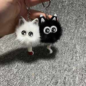 Mini cat Plush Toy Keychain Mini Cat with Starry Eyes Cute Stuffed Animal Backpack Key Chain <b>Bag</b> Charm - Product Image 4