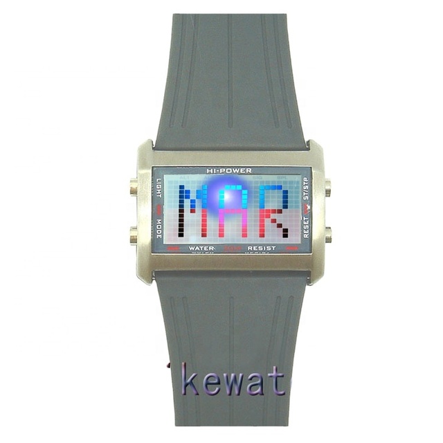 Multi Functional Scrolling Digital LED Sport Watch with Scrolling Working
