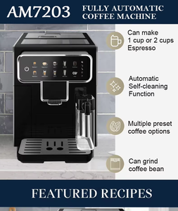 Cafetera Italiana Inteligente con Pantalla Táctil Digital, Tanque de Agua de Gran Capacidad, Automática, para Cappuccino, Latte y Espresso - Product Image 5