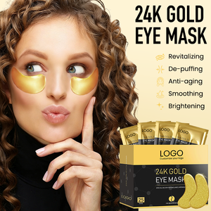 Marque privée Patchs pour les yeux en or 24 carats Produits de soin de la peau au collagène Masques pour les yeux anti-cernes et anti-poches - Product Image 2