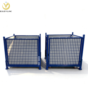 Boîte en treillis métallique Easylink équipée de plaques en PP et de roulettes - Product Image 2