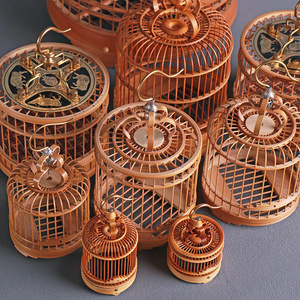 Bamboo Cricket Cages Bamboo Silkworm Cages Collectible Insect Singing Devices Handicrafts Tea Ceremony Accessories - Product Image 3