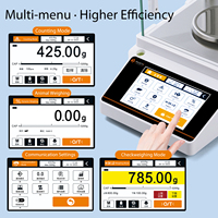 Báscula Digital Electrónica de Laboratorio Mountscale YP5002PRO de 5 kg, Alta Precisión 0.01g 10mg, Pantalla Táctil, Compatible con OEM y ODM