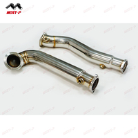 MERTOP B*M*W N54 E60 535i 535XI Acier inoxydable 304 brossé 1,5 mm d'épaisseur, tuyau d'échappement universel pour 2012