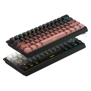 Teclado Mecánico Inalámbrico <span class=keywords><strong>Bluetooth</strong></span> 3 Modos, para Gaming y Oficina, Compatible con Celular, Tab, PC, 61 Teclas RGB Cuerpo de - Product Image 1