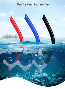 Fabrikant levert snorkel van vloeibaar siliconen voor volwassenen en kinderen, afneembaar, anti-verstikking, professionele snorkel voor zwemtraining - Product Image 5