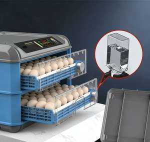 Incubateur entièrement automatique Zhanbang, petit modèle, taux d'éclosion <span class=keywords><strong>de</strong></span> 96 % pour œufs <span class=keywords><strong>de</strong></span> poulet, canard, oie, <span class=keywords><strong>dinde</strong></span>, reptiles - Retournement automatique des œufs, nouveau modèle - Product Image 3