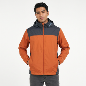 Breathable High Quality Custom Autumn Canvas <b>Thin</b> Lightweight <b>Waterproof</b> Windbreaker <b>Jacket</b> for Men's Outdoor Casual Use - Product Image 1