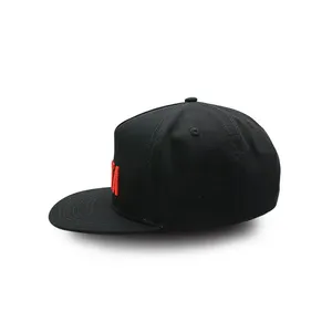 Şapkalar üreticisi moda tasarımı özel logo 3D nakış vintage hip hop kapaklar düz 5 panel koşu snapback kap şapka