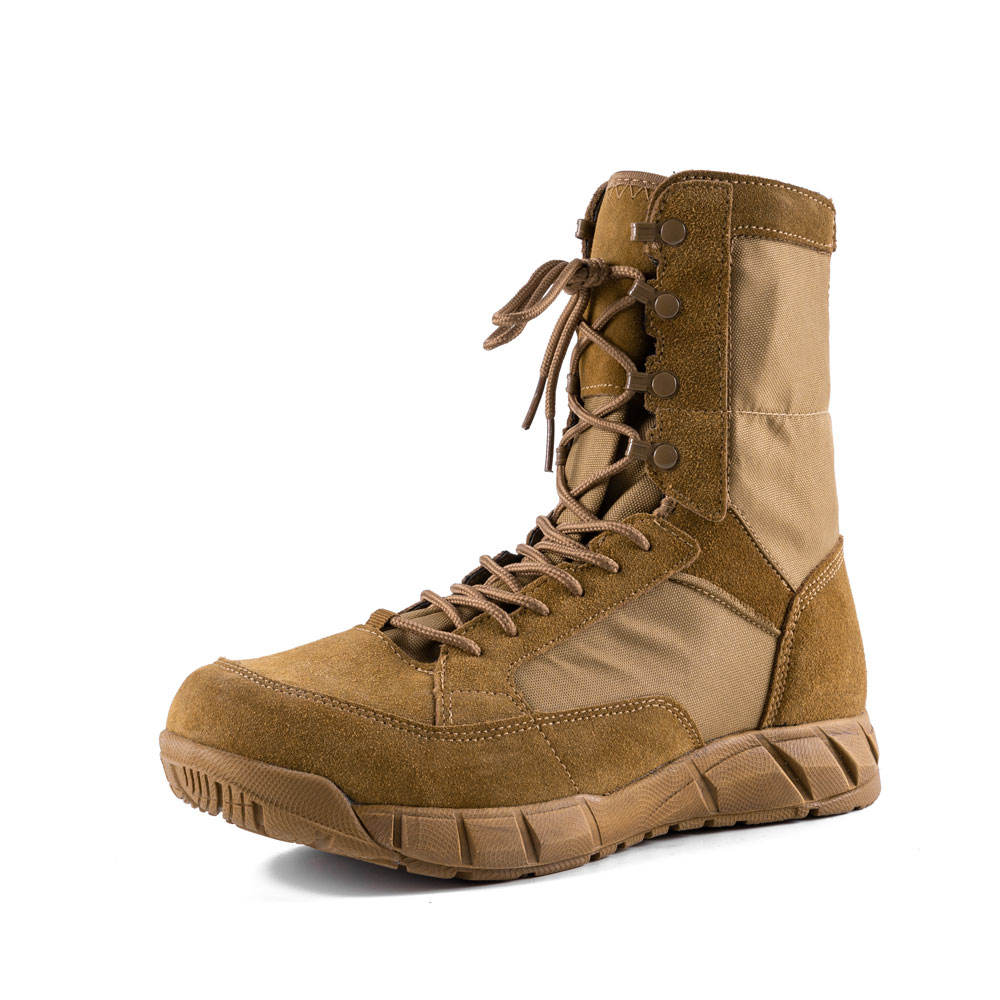 Suede Leather Military Boots Durable Customizable