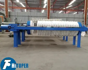 Prensa de filtros de aguas residuales de piedra de alta calidad, máquina de prensado de placa redonda, certificado CE