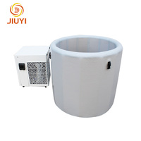 Bain de glace portable de taille personnalisée, baril plongeant gonflable et froid avec refroidisseur pour la récupération des adultes