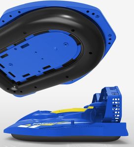 Dwi Dowellin Bateaux télécommandés Aéroglisseur 2.4GHz Bateaux amphibies RC Double moteurs pour piscines Lacs et terres lisses - Product Image 5