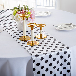 Gestreifter Tisch läufer Satin Elegante klassische Bankett tischdecke Tee tisch Schuhs chrank bezug Stoff betttuch - Product Image 4