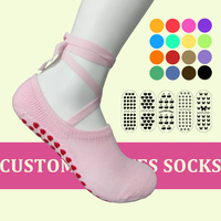 Chaussettes de yoga personnalisées pour femmes, avec logo, design Lagree Reformer, antidérapantes, pour Pilates