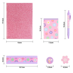 6 uds Sweet Girls Stationery Journal Kit <span class=keywords><strong>cosas</strong></span> lindas regalos <span class=keywords><strong>de</strong></span> cumpleaños para <span class=keywords><strong>chicas</strong></span> adolescentes Kawaii Journal Notebook Cute Pink Journal Sets - Product Image 3