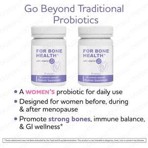 Collagène Multi-Sources et Vitamine D pour la Santé Osseuse, Complément Alimentaire avec Probiotiques pour l'Équilibre Immunitaire Féminin, 60 Capsules - Product Image 4