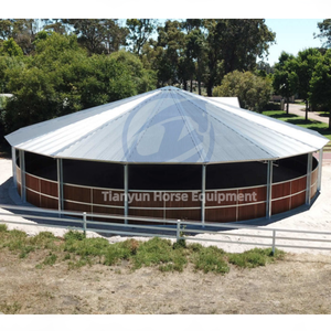 Máquina de entrenamiento de caballos accionada por motor de bajo consumo, andador automático de caballos para establos, escuelas de equitación, velocidad ajustable, nuevo - Product Image 3