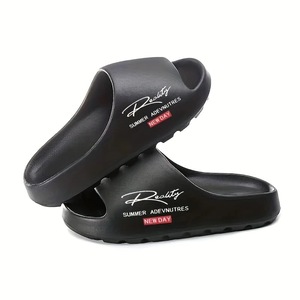 Men's Summer Beach Water <b>Shoes</b> <b>Soft</b> Sole Slippers Outdoor Casual Hollow Design Black Coffee White YM25415 - Product Image 2