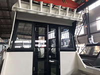 Yacht de pêche en aluminium Gospel Manufacture de 7,5 m/25 pieds avec cabine entièrement fermée et moteur