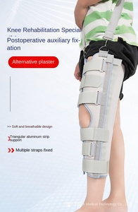 Immobiliatore per <span class=keywords><strong>Ginocchio</strong></span> Professionale a Tre Pannelli per Adulti, Spesso e Traspirante in Poliestere e Cotone, per Fratture e Distorsioni - Product Image 3