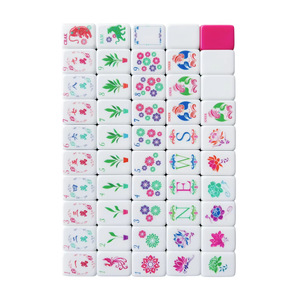 カスタムアクリルタイル 越境ベストセラー アメリカン麻雀卓 ローズレッドキャンディシリーズ 完全カスタマイズ可能 交換可能 任意 - Product Image 5