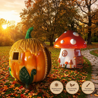 Chaise-banc géante personnalisée en résine de fibre de verre pour extérieur, en forme de citrouille d'Halloween, pour projet de décoration de ferme agrico-touristique et de champ de citrouilles