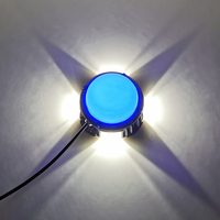 Façade de bâtiment de lampe de mur de LED en forme de croix lumière blanche chaude matériel de PC émission de lumière à IP65