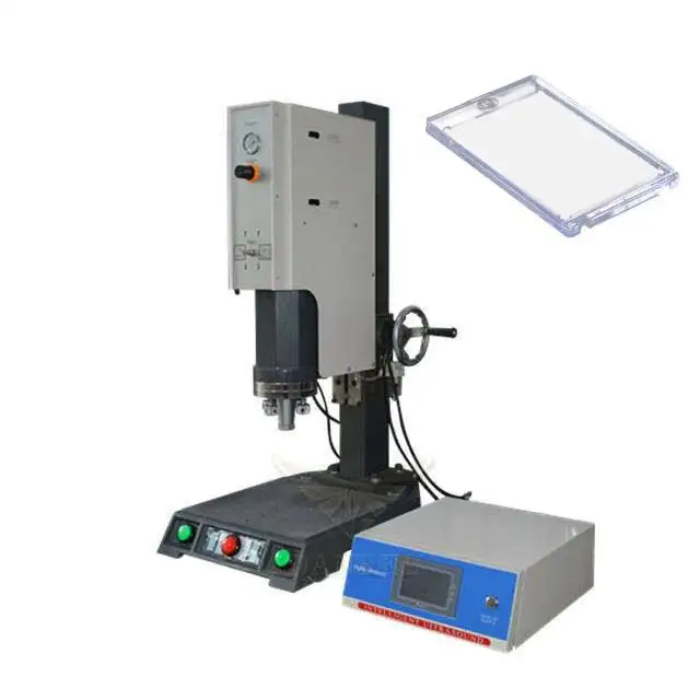 CE-geprüft günstiger Preis Ultraschall-Schweißen Nähmaschine 15 Khz Ultraschall-Schweißmaschine für Schnürsenkel Haken Schleife
