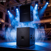 Subwoofer de scène haute puissance 15 pouces (500W RMS / 2000W de crête, poids net 32kg) Haut-parleur passif 8 ohms pour clubs et installations fixes