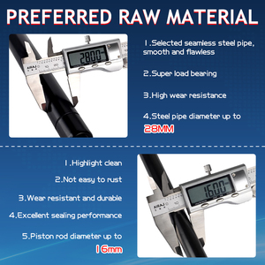 Tùy Chỉnh Thép Mở Rộng Nén Khí Mùa Xuân Xi Lanh Cho Công Nghiệp Đồ Nội Thất Nâng Thép Khí Mùa Xuân - Product Image 6