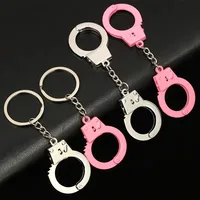 Gantungan Kunci Logam Mini Borgol Kreatif Grosir, Mainan Jari, Hadiah, Simulasi Borgol Dewasa, Souvenir