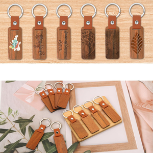 Laser Engraved Custom Wood Keychain Wooden Pendant Graduation Commemorative Small Gift Shabili Wooden Keychain for Engraving