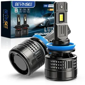 Bevinsee 2 قطعة V55 H11 H8 H9 الضباب ضوء 150W مصابيح ليد لمصابيح السيارة الأمامية لكيا فورتي 14-16