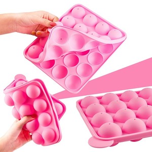 20-Hole 3D Spherical Silicone Lollipop Mold Round Chocolate Candy Baking Ice Cube Mold DIY Candy Molds - Product Image 3