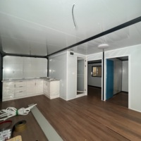 Maison Modulaire Pliante de Luxe de Haute Qualité, 2-3 Chambres, Maisonnette Préfabriquée Mobile, 20ft 30ft 40ft, Extensible, Utilisation Commerciale, Acier Sandwich