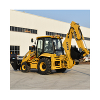Hochwertiger 4x4 Diesel-Baggerlader Radlader Schwerlastgerät mit JCB Kubota Motor CE EURO 5 EPA 2,5 Tonnen Nennlast