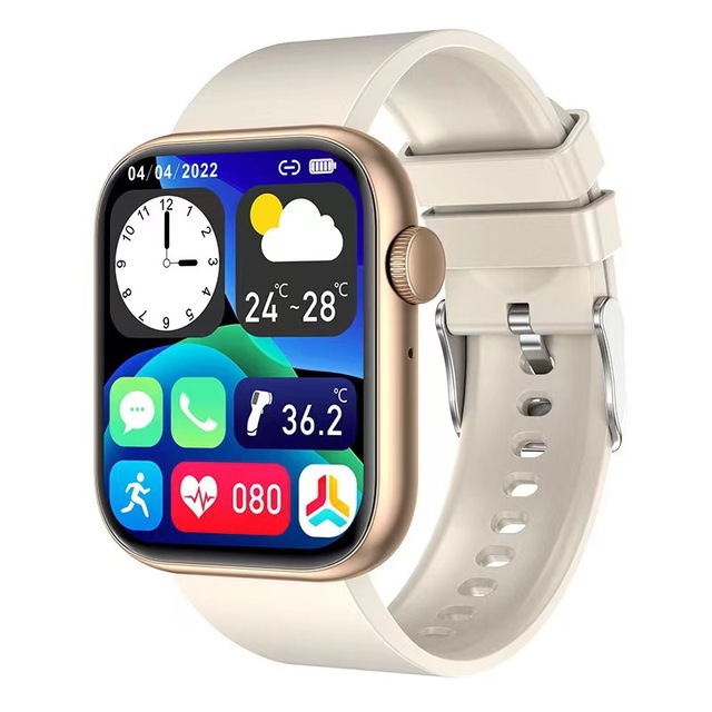QX7 1.85 Inch HD Screen Smart Watch BT Call Waterproof Sports Bracelet Support Body Temperature Detection True Blood Oxygen
