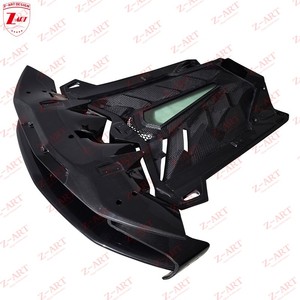 ฝากระโปรงเครื่องยนต์ Z-ART 2011-2022 svj ฝากระโปรงท้ายคาร์บอนแบบแห้งพร้อมฝากระโปรงเครื่องยนต์สำหรับรถ LP700 LP720 LP740รถโรดสเตอร์ LP750 - Product Image 6