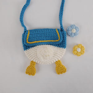 Borsa di Lusso in Tessuto con Stampe di Animali Carini di <span class=keywords><strong>Paperino</strong></span>, Portamonete in Cotone Lavorato a Maglia Fatto a Mano, Borsa a Tracolla con Design Fruttato di Baoma - Product Image 6