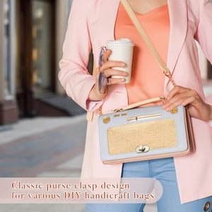 ตัวล็อคกระเป๋าแบบหมุน TXIN Pieces Twist Lock ตัวล็อคแบบหมุนสำหรับกระเป๋า ตัวล็อคโลหะสำหรับงาน DIY อุปกรณ์ทำกระเป๋าถือ - Product Image 3