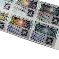 Étiquette holographique 3D personnalisée à gratter avec numéro de série et système de vérification de la sécurité