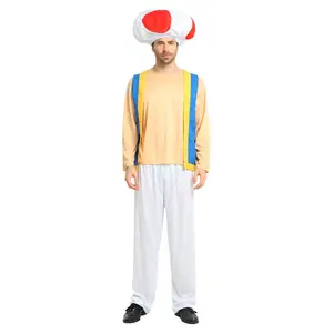 Trang Phục Halloween Thợ Sửa Ống Nước Toad Trang Phục Jumpsuit Cho Người Lớn Người Đàn Ông Phụ Nữ