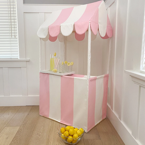 Tienda de campaña <span class=keywords><strong>con</strong></span> forma de soporte de mercado de lona de algodón blanco o juguete para jugar a las casitas para niños juegos de interior y exterior - Product Image 2