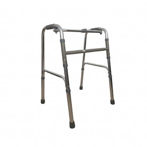 Stainless Steel <b>Folding</b> <b>Walker</b> Height Adjustable For Elderly And Pregnant Women Outdoor Rehabilitation Fitness - Product Image 1